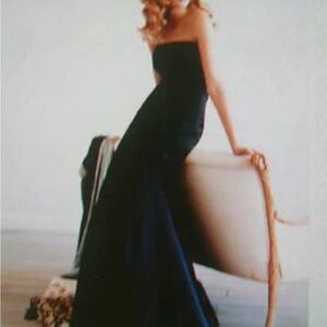 Alvina Valenta Black Strapless Gown NWT size 10